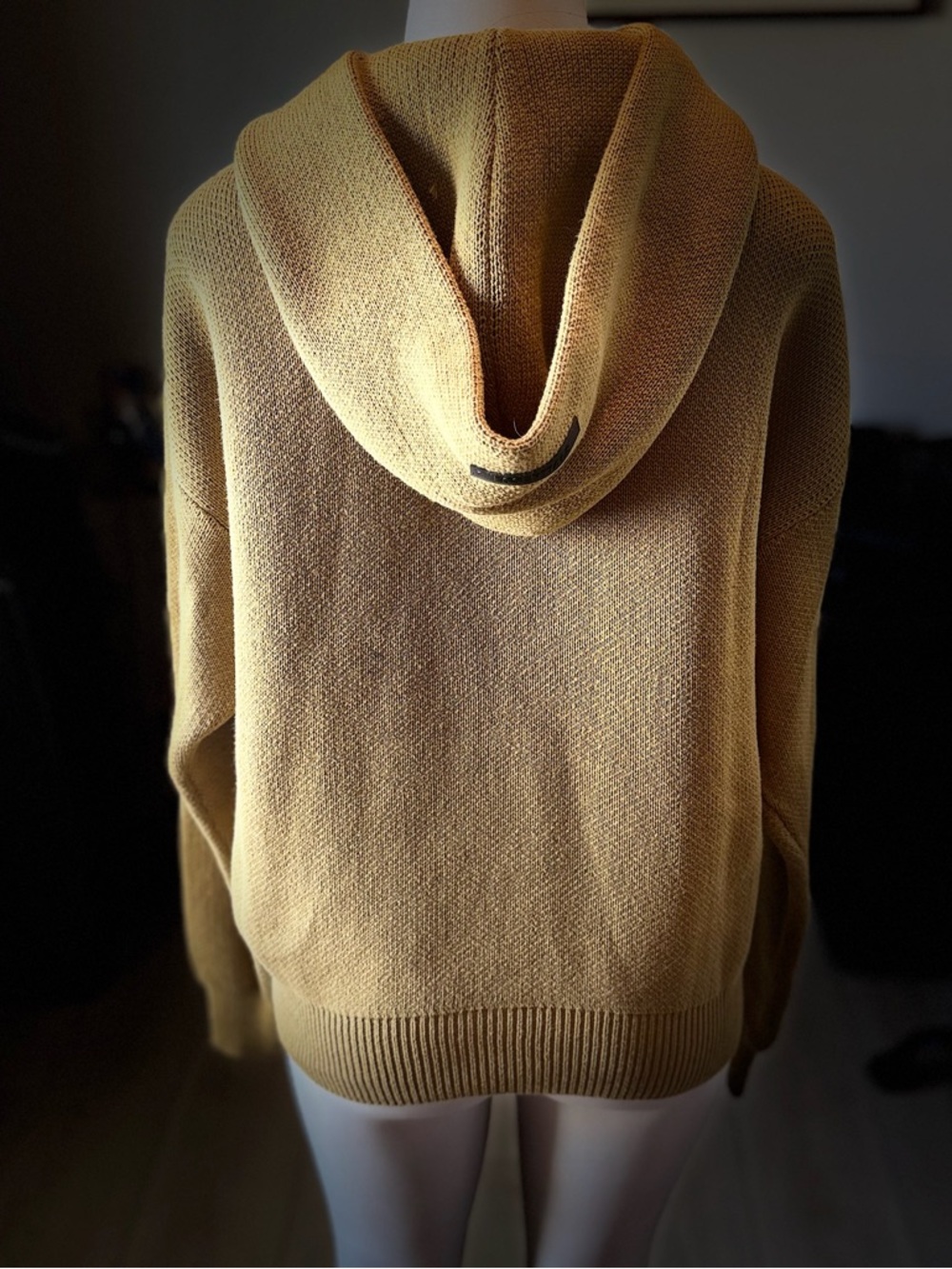 Essentials Women's Hoodie Sweater in Mustard - Picture 2 of 5